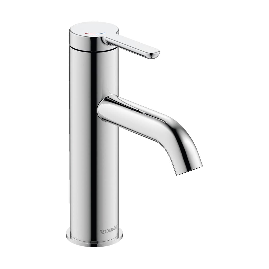 Duravit C.1 – Μπαταρία Νιπτήρα – M, FreshStart, MinusFlow, χωρίς βαλβίδα – Chrome High Gloss (C11023002010)