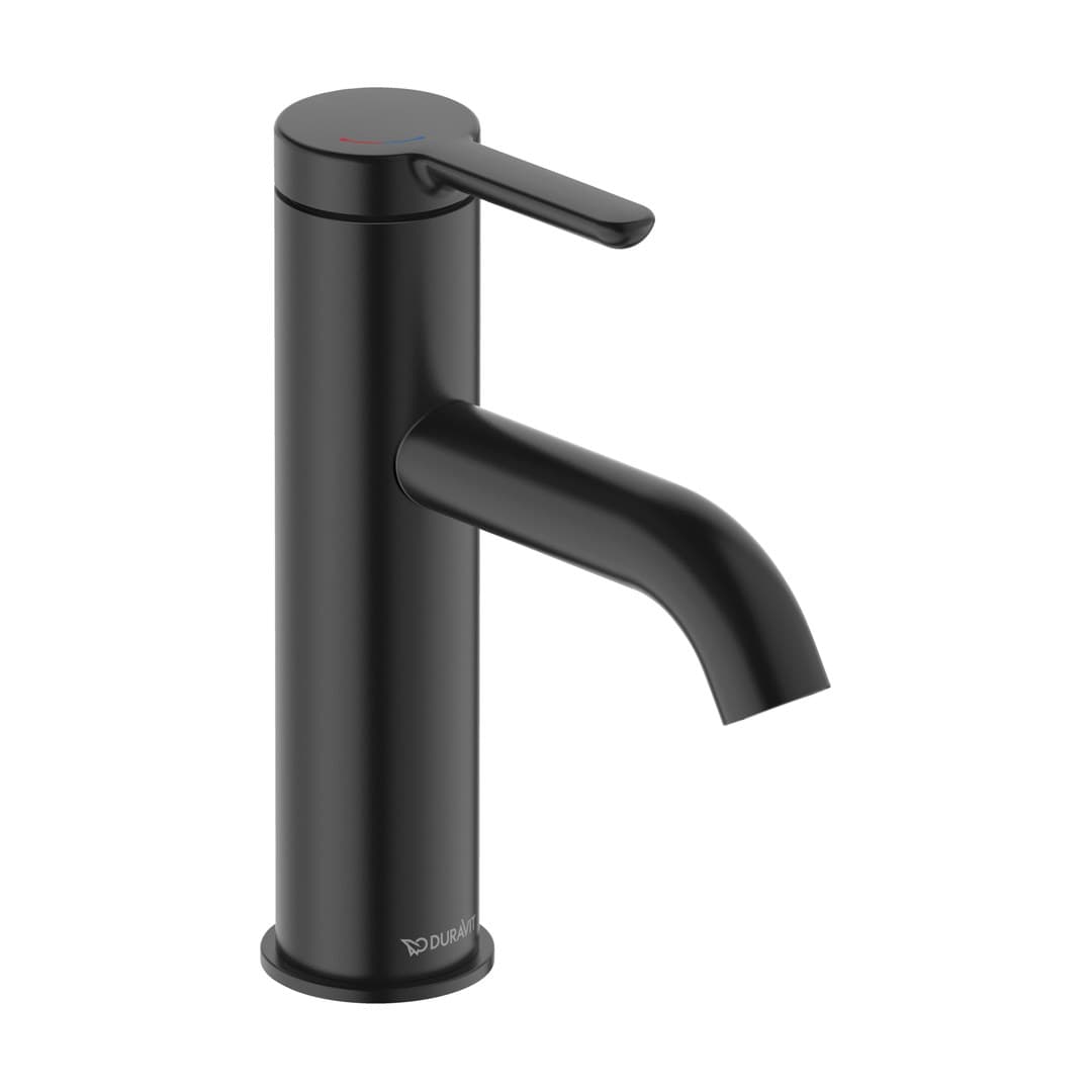 Duravit C.1 – Μπαταρία Νιπτήρα – M, FreshStart, MinusFlow, χωρίς βαλβίδα – Black Matt (C11023002046)