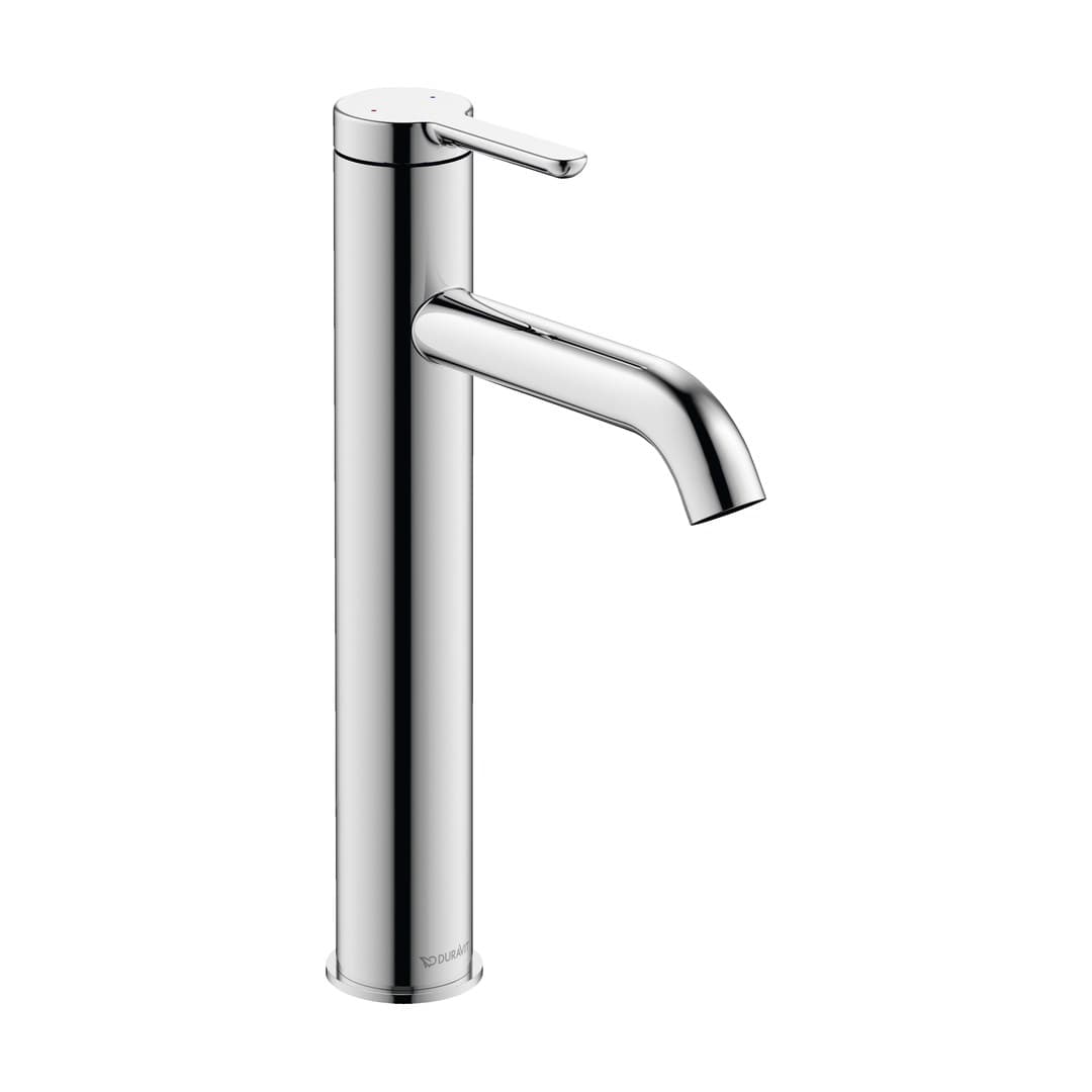Duravit C.1 – Μπαταρία Νιπτήρα – L, χωρίς βαλβίδα – Chrome High Gloss (C11030002010)