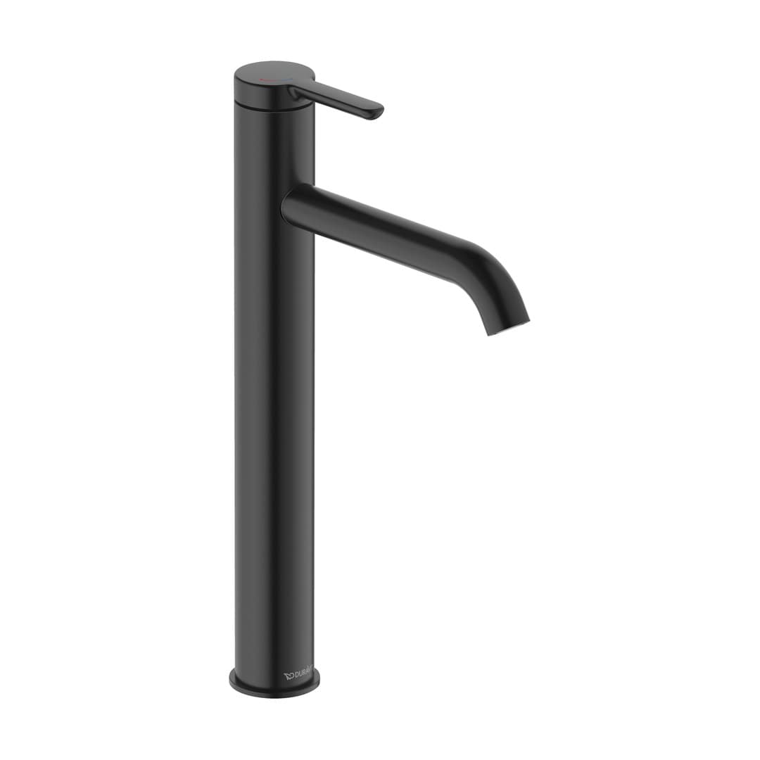 Duravit C.1 – Μπαταρία Νιπτήρα Ψηλή – XL, FreshStart, MinusFlow – Black Matt (C11043002046)