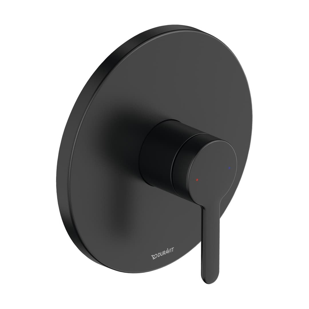 Duravit C.1 – Μίκτης Εντοιχισμού – 1 έξοδος, πλάκα 170×170 mm – Black Matt (C14210010046)