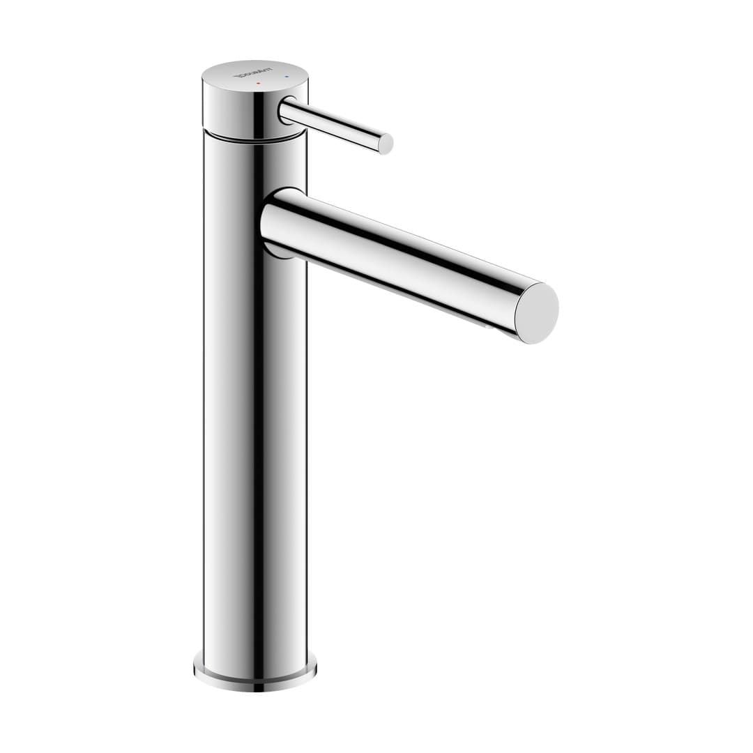 Duravit Circle – Μπαταρία Νιπτήρα – L, σύνδεση σπιράλ 1/2" – Chrome High Gloss (CE1030002A10)