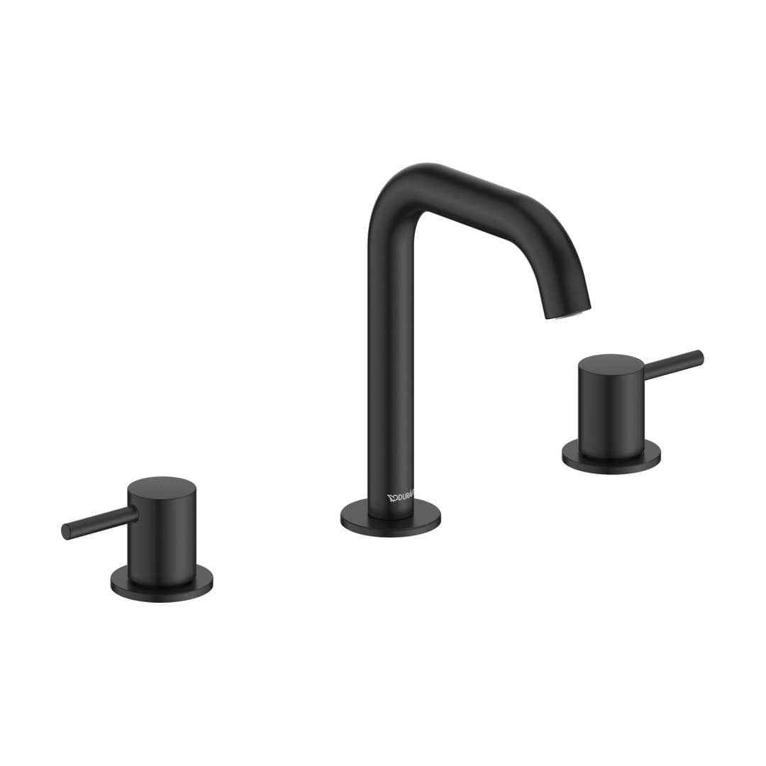 Duravit Circle – Μπαταρία Νιπτήρα – 3 οπών – Black Matt (CE1060005A46)