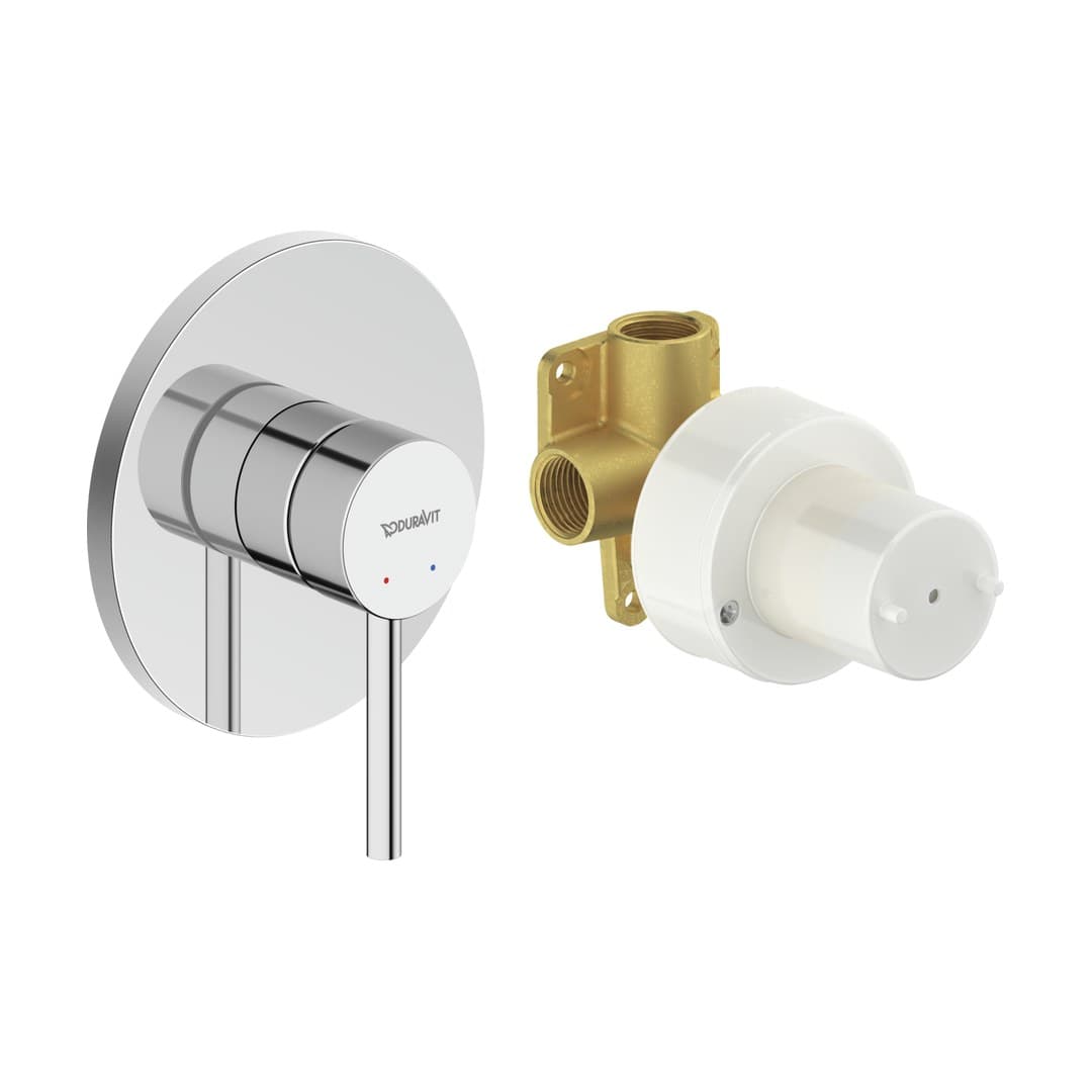 Duravit Circle – Μίκτης Εντοιχισμού – σετ, 1 έξοδος – Chrome High Gloss (CE4210007010)