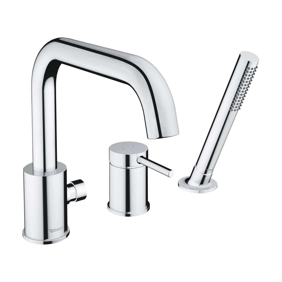 Duravit Circle – Μπαταρία Λουτρού Πάγκου – παροχή 24,5 l/min – Chrome High Gloss (CE5260000A10)
