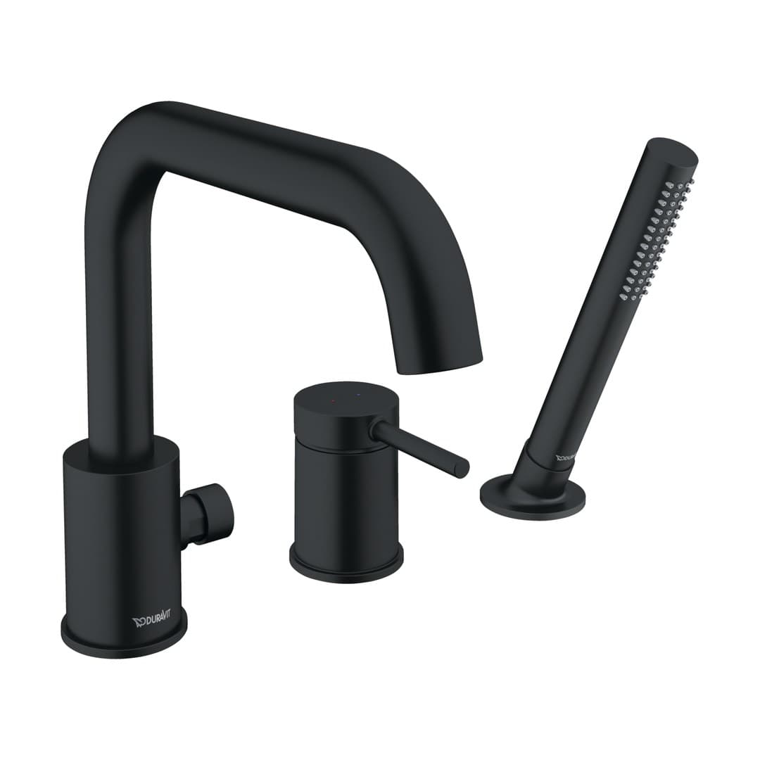 Duravit Circle – Μπαταρία Λουτρού Πάγκου – Black Matt (CE5260000A46)