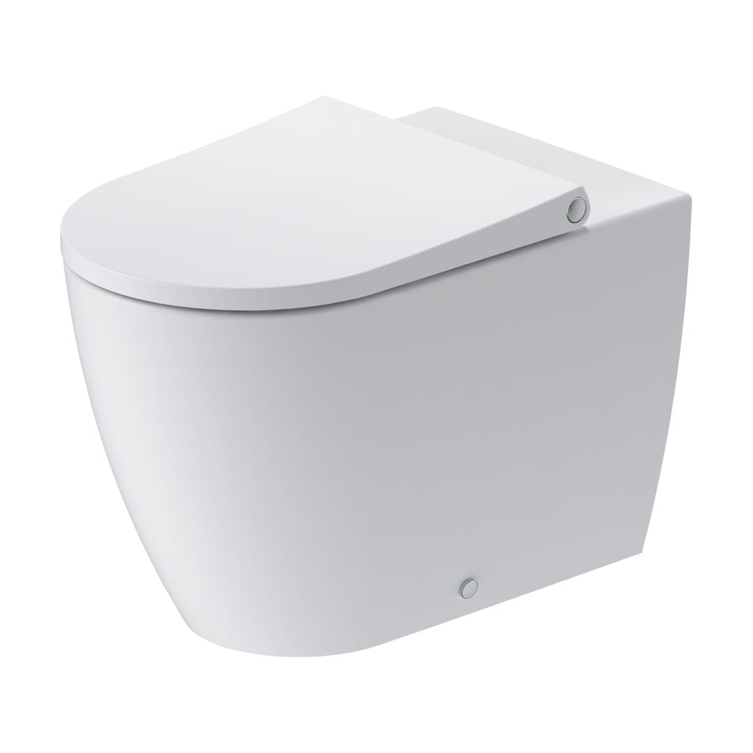 Duravit Bento Starck Box – Λεκάνη Δαπέδου – 370×600 mm, σετ με κάθισμα – White High Gloss (D4600200)