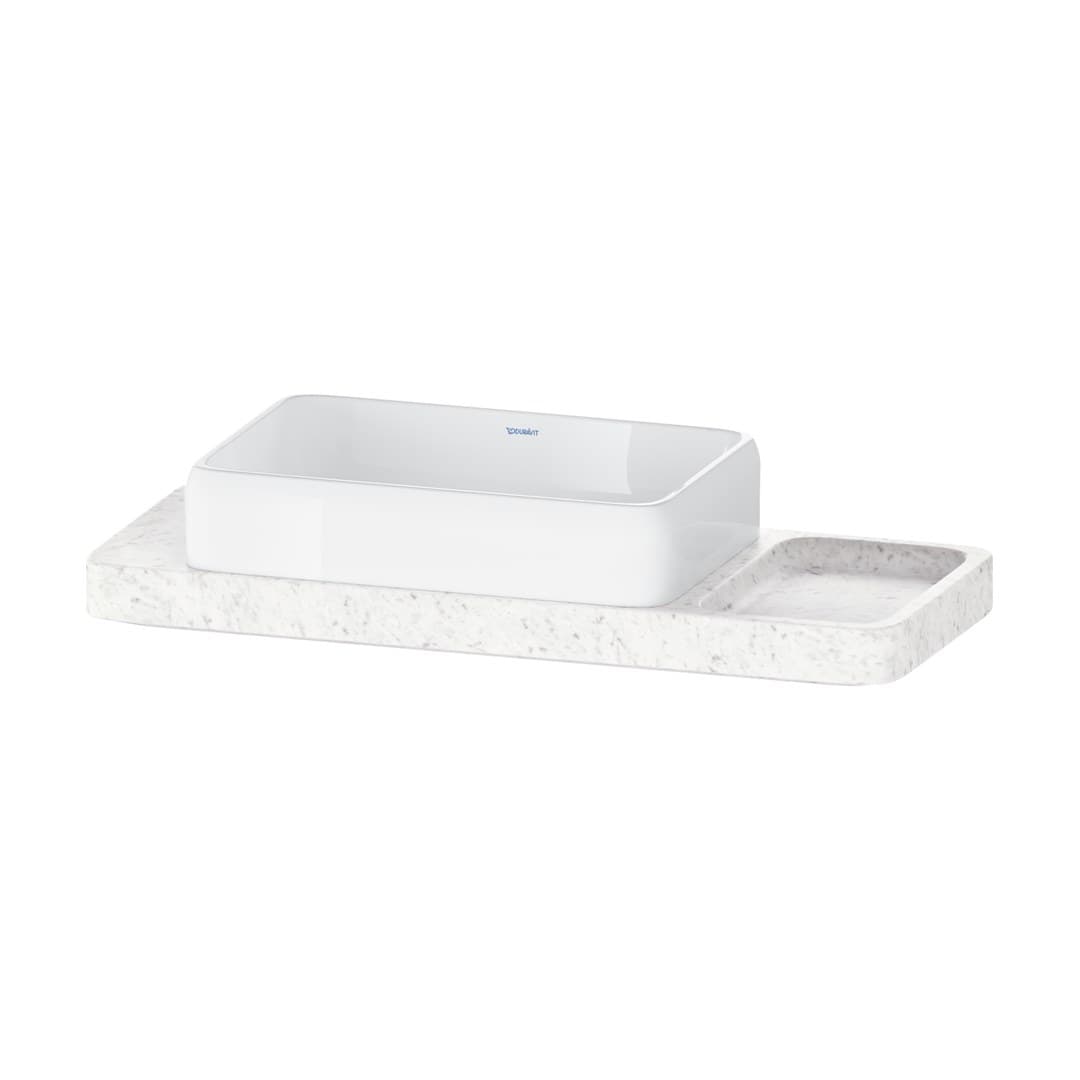 Duravit Collection One – Νιπτήρας Επικαθήμενος – 1000×410 mm, χωρίς οπή, χωρίς υπερχείλιση – White High Gloss (D4800100)