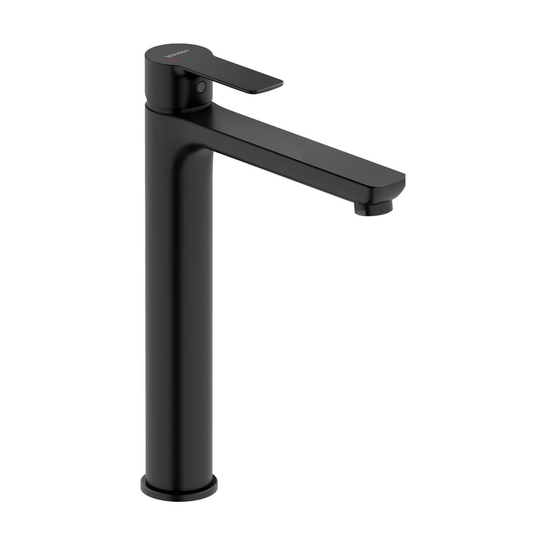 Duravit D-Code – Μπαταρία Νιπτήρα Ψηλή – Black Matt (DC1043002046)