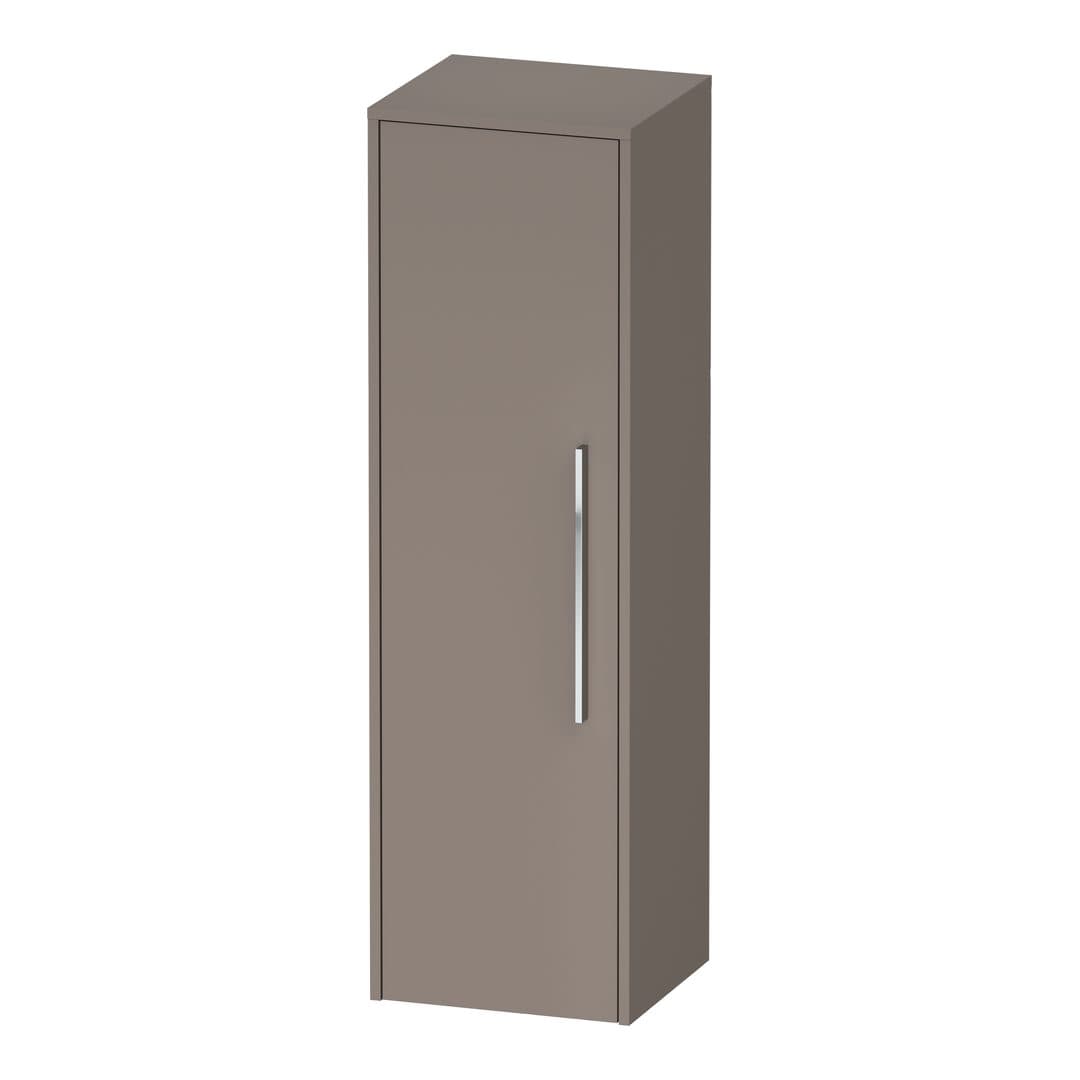 Duravit D-Code – Κολόνα Μπάνιου – 400 mm, μεσαία, 1 πόρτα, Hinge position Left, Chrome – Basalte Matt, Decor (DC1338L10430000)