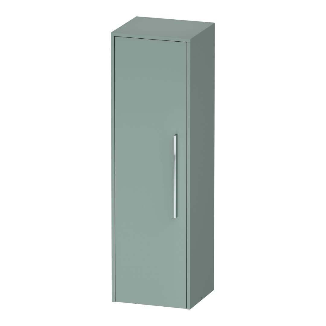 Duravit D-Code – Κολόνα Μπάνιου – 400 mm, μεσαία, 1 πόρτα, Hinge position Left, Chrome – Fjord Green Matt, Decor (DC1338L10HG0000)