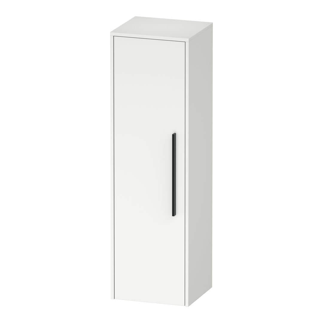 Duravit D-Code – Κολόνα Μπάνιου – 400 mm, μεσαία, 1 πόρτα, Hinge position Left, Diamond black – White Matt, Decor (DC1338LBD180000)