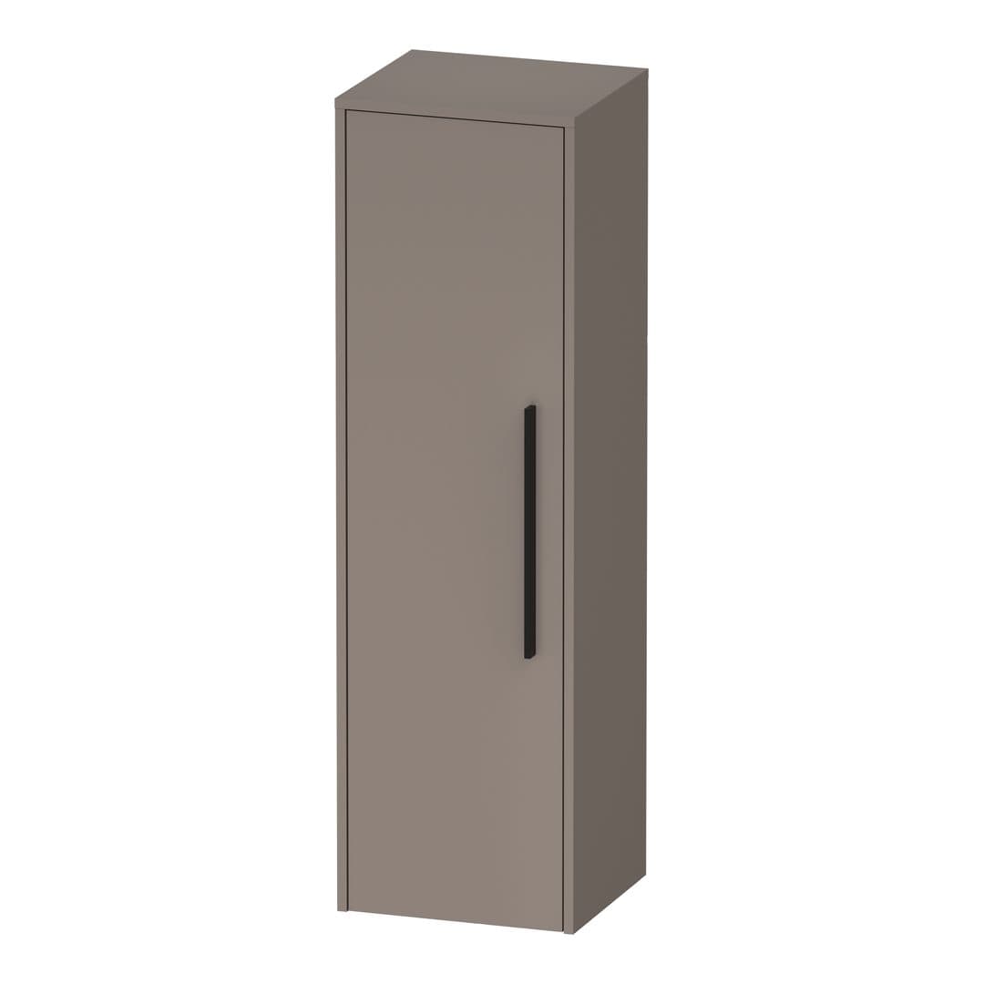 Duravit D-Code – Κολόνα Μπάνιου – 400 mm, μεσαία, 1 πόρτα, Hinge position Left, Diamond black – Basalte Matt, Decor (DC1338LBD430000)
