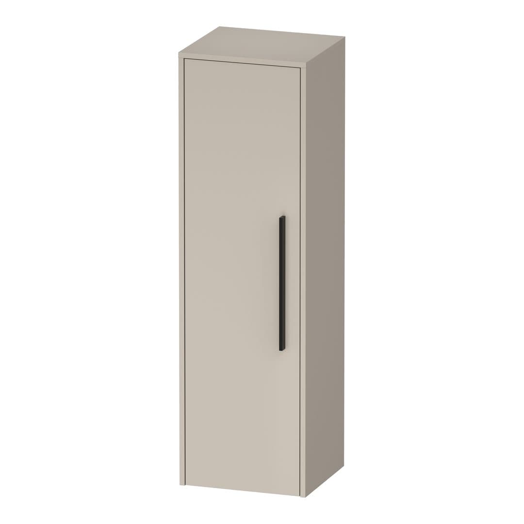 Duravit D-Code – Κολόνα Μπάνιου – 400 mm, μεσαία, 1 πόρτα, Hinge position Left, Diamond black – Taupe Matt, Decor (DC1338LBD910000)