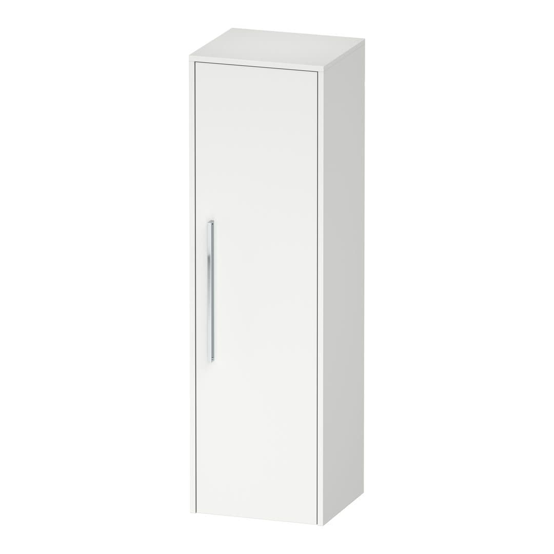 Duravit D-Code – Κολόνα Μπάνιου – 400 mm, μεσαία, 1 πόρτα, Hinge position Right, Chrome – White Matt, Decor (DC1338R10180000)