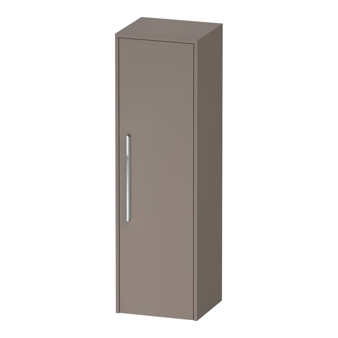 Duravit D-Code – Κολόνα Μπάνιου – 400 mm, μεσαία, 1 πόρτα, Hinge position Right, Chrome – Basalte Matt, Decor (DC1338R10430000)