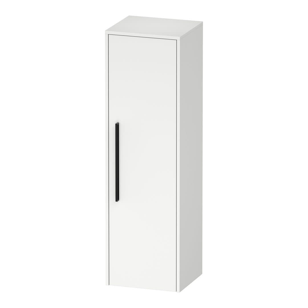 Duravit D-Code – Κολόνα Μπάνιου – 400 mm, μεσαία, 1 πόρτα, Hinge position Right, Diamond black – White Matt, Decor (DC1338RBD180000)