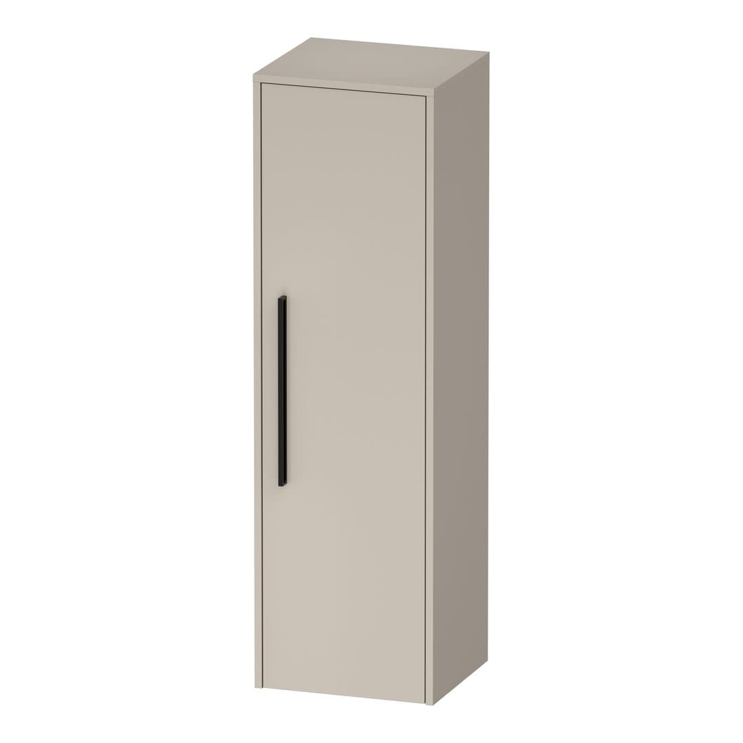 Duravit D-Code – Κολόνα Μπάνιου – 400 mm, μεσαία, 1 πόρτα, Hinge position Right, Diamond black – Taupe Matt, Decor (DC1338RBD910000)
