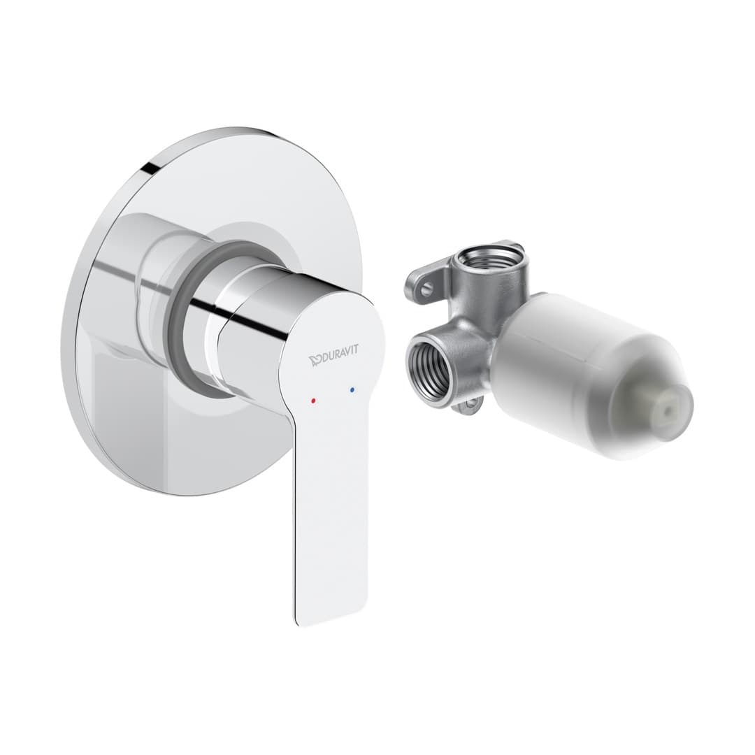 Duravit D-Code – Μίκτης Εντοιχισμού – σετ, 1 έξοδος – Chrome High Gloss (DC4210007010)