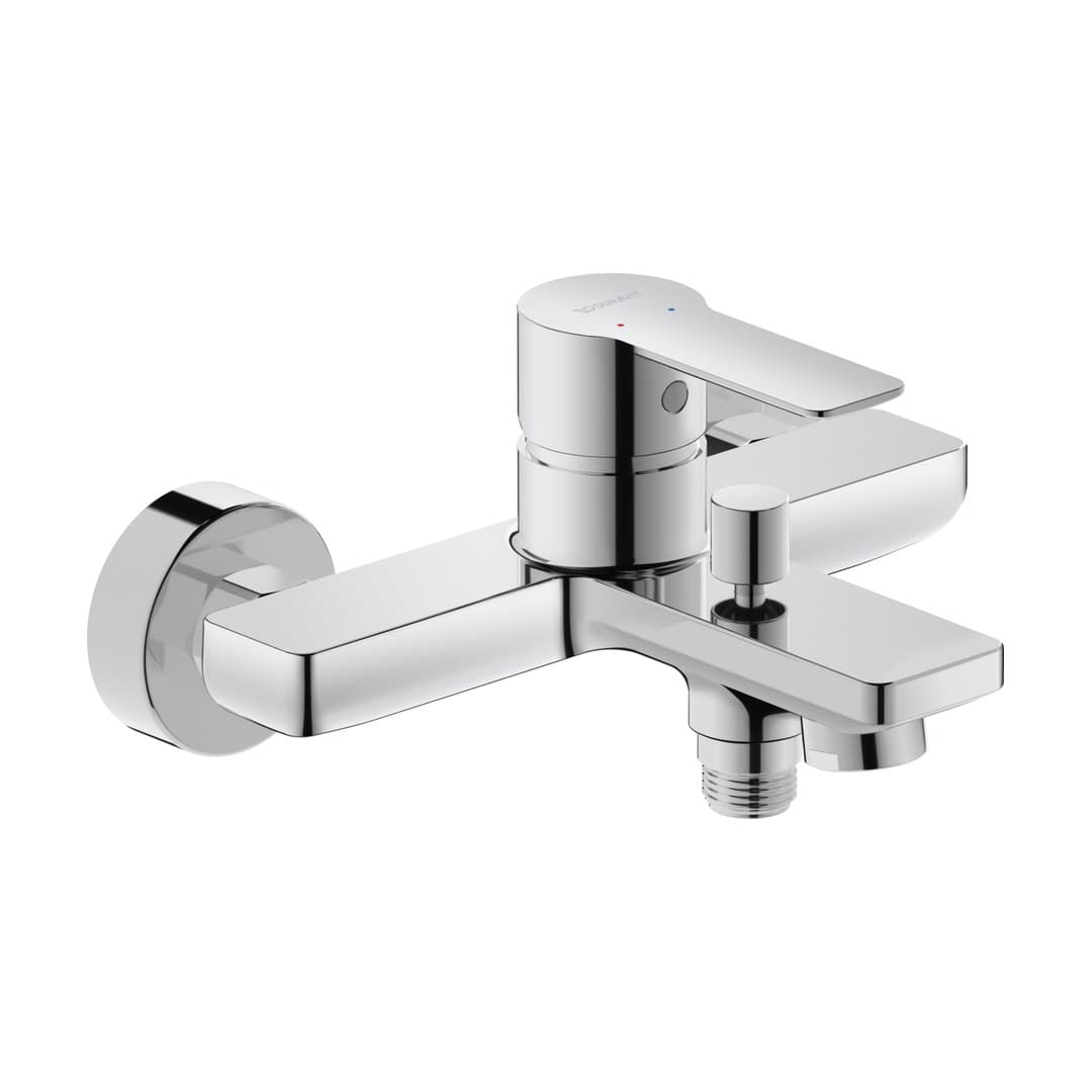 Duravit D-Code – Μπαταρία Λουτρού Τοίχου – Chrome High Gloss (DC5230001010)