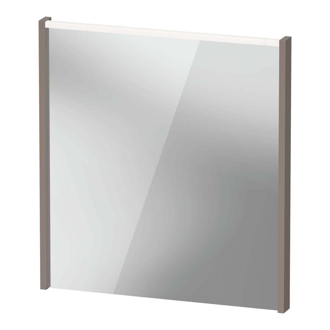 Duravit D-Code – Καθρέπτης Μπάνιου – 650×700 mm, με φωτισμό LED – Basalte Matt (DC7076043430000)