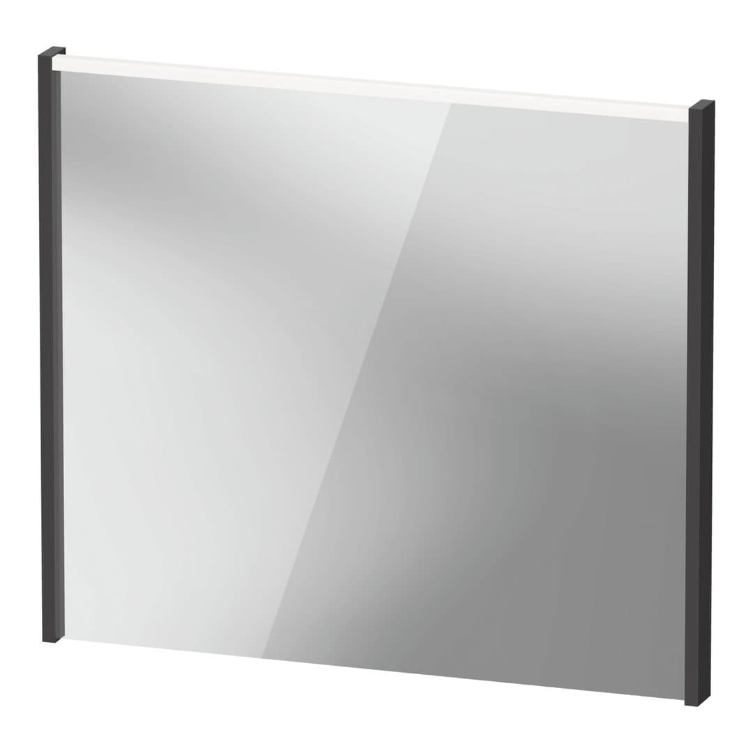 Duravit D-Code – Καθρέπτης Μπάνιου – 800×700 mm, με φωτισμό LED – Graphite Matt (DC7077049490000)