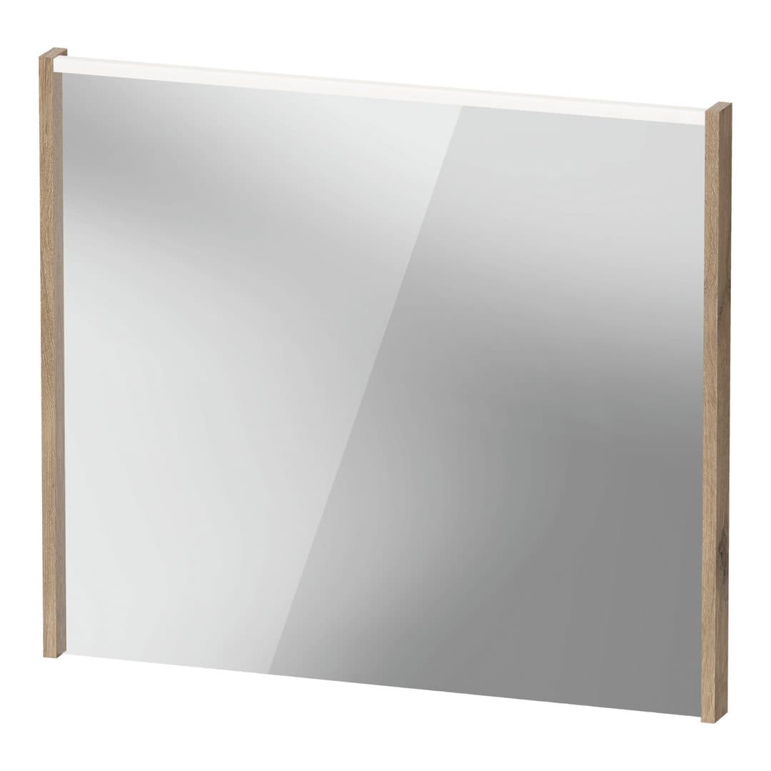 Duravit D-Code – Καθρέπτης Μπάνιου – 800×700 mm, με φωτισμό LED – Marbled Oak Matt (DC7077055550000)