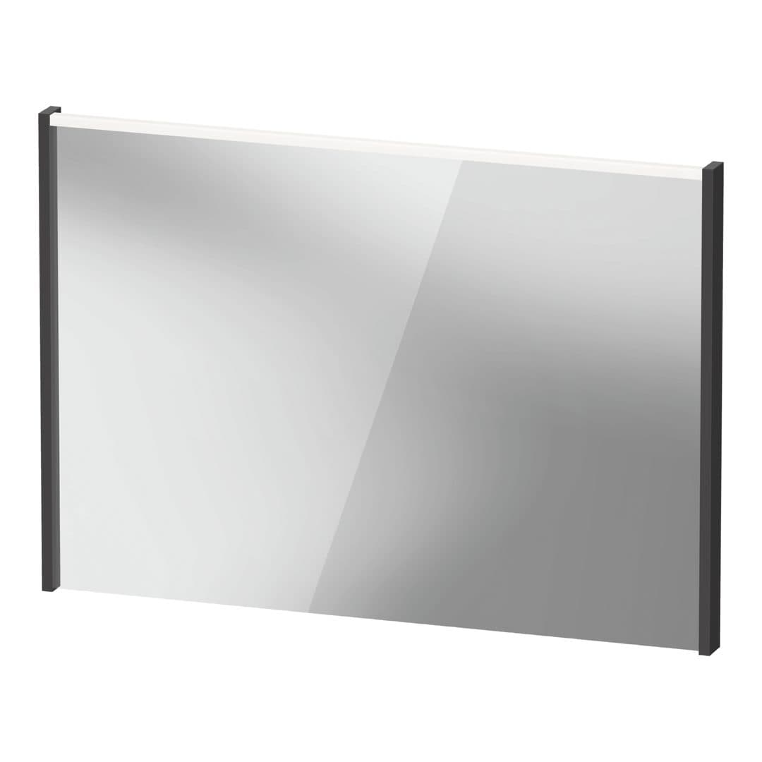 Duravit D-Code – Καθρέπτης Μπάνιου – 1000×700 mm, με φωτισμό LED – Graphite Matt (DC7078049490000)