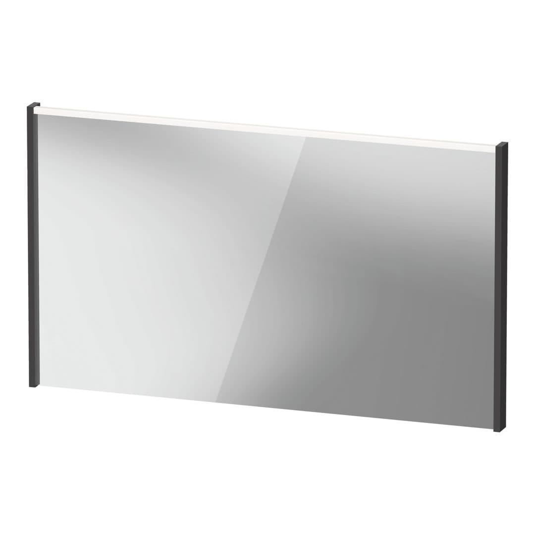 Duravit D-Code – Καθρέπτης Μπάνιου – 1200×700 mm, με φωτισμό LED – Graphite Matt (DC7079049490000)