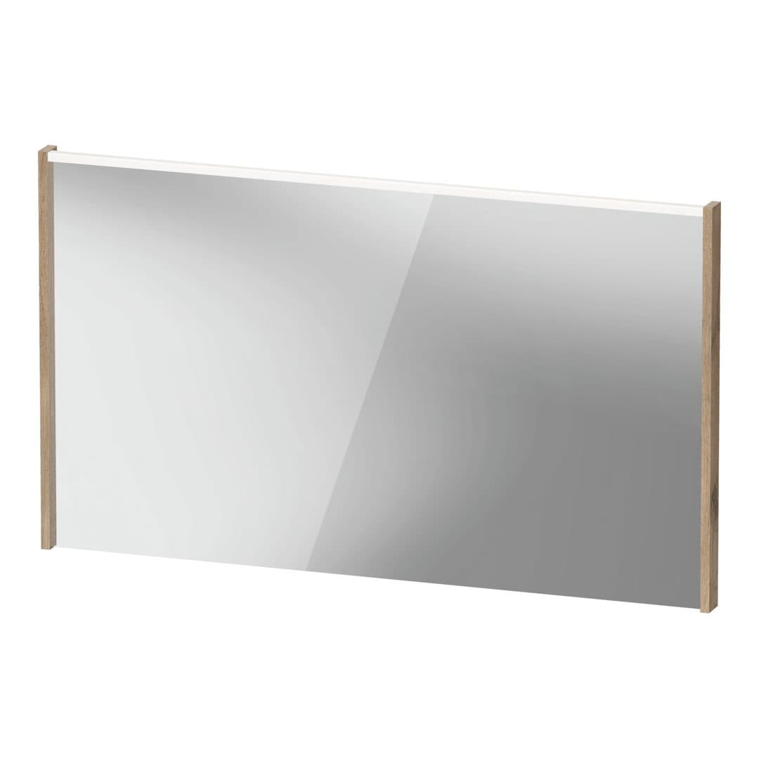 Duravit D-Code – Καθρέπτης Μπάνιου – 1200×700 mm, με φωτισμό LED – Marbled Oak Matt (DC7079055550000)