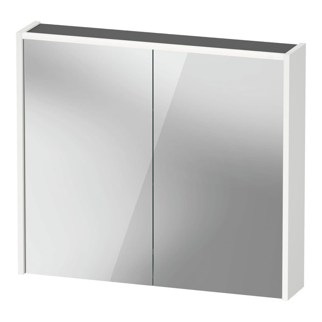 Duravit D-Code – Καθρέπτης Μπάνιου – 800×700 mm, καθρεπτοντούλαπο, 2 πόρτες, με φωτισμό LED – White (DC7106018180000)