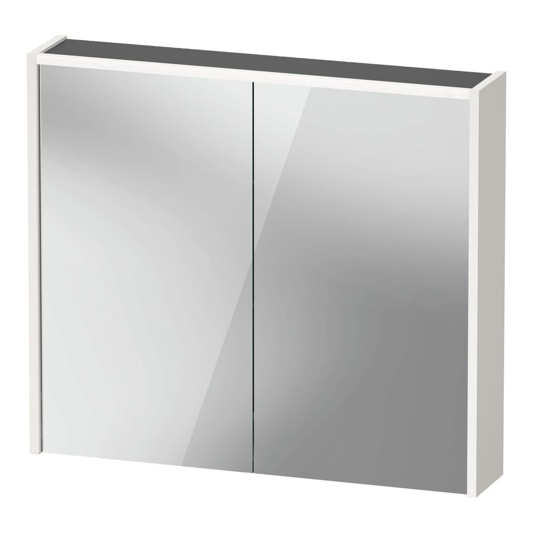 Duravit D-Code – Καθρέπτης Μπάνιου – 800×700 mm, καθρεπτοντούλαπο, 2 πόρτες, με φωτισμό LED – White (DC7106022220000)