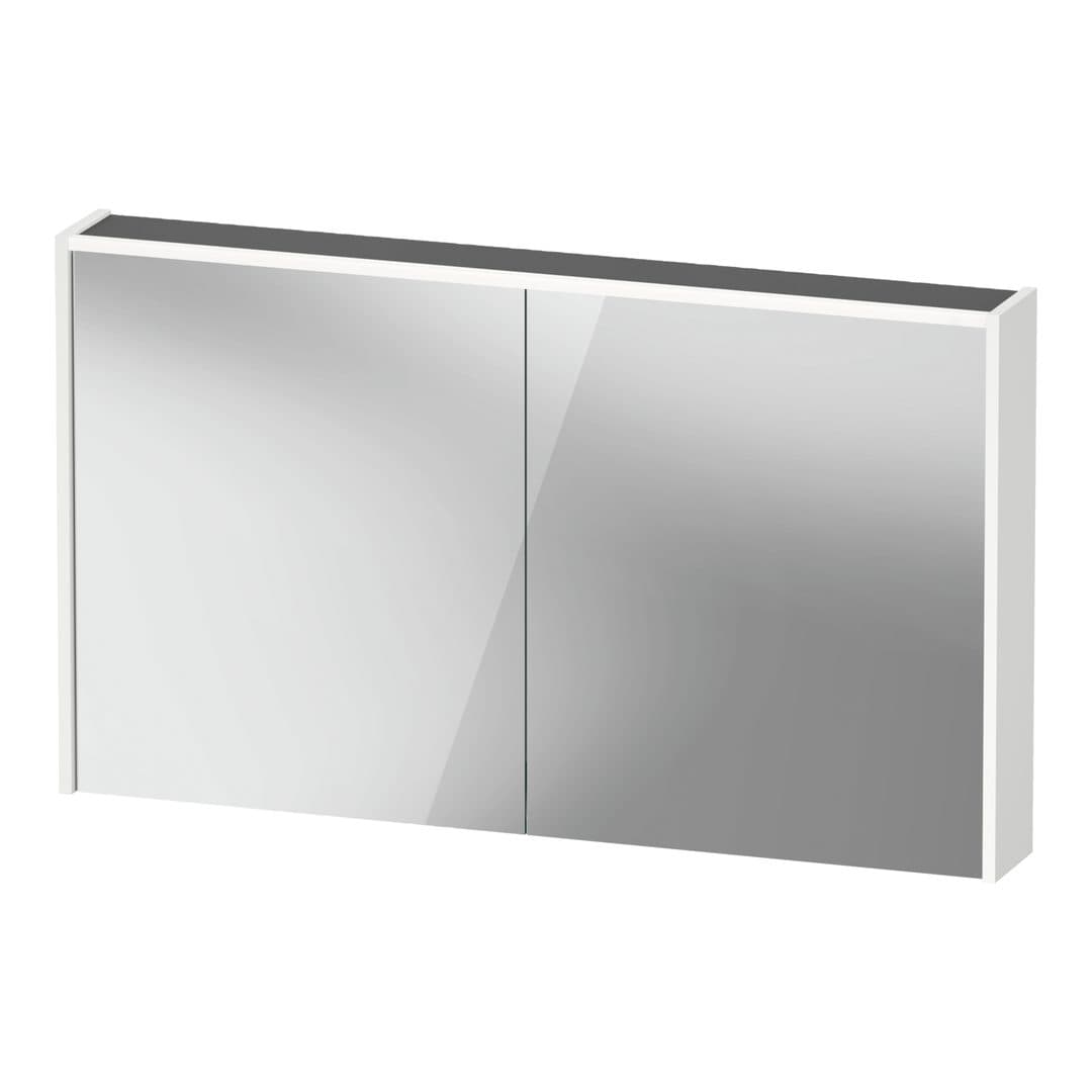 Duravit D-Code – Καθρέπτης Μπάνιου – 1200×700 mm, καθρεπτοντούλαπο, 2 πόρτες, με φωτισμό LED – White (DC7108018180000)