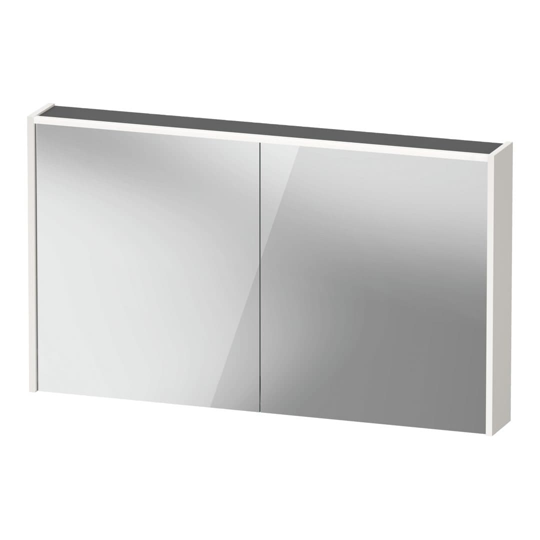 Duravit D-Code – Καθρέπτης Μπάνιου – 1200×700 mm, καθρεπτοντούλαπο, 2 πόρτες, με φωτισμό LED – White (DC7108022220000)