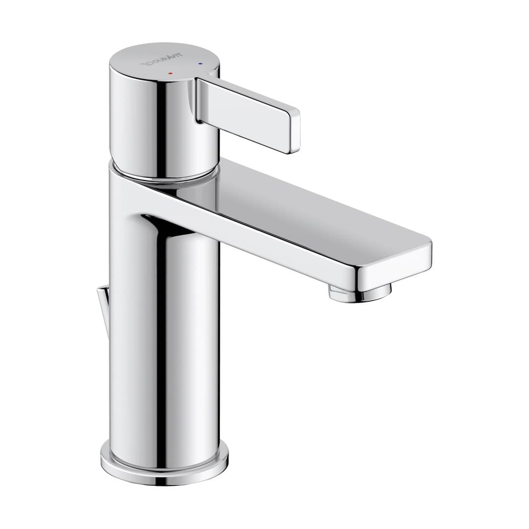 Duravit D-Neo – Μπαταρία Νιπτήρα – M, με βαλβίδα – Chrome High Gloss (DE1020001010)
