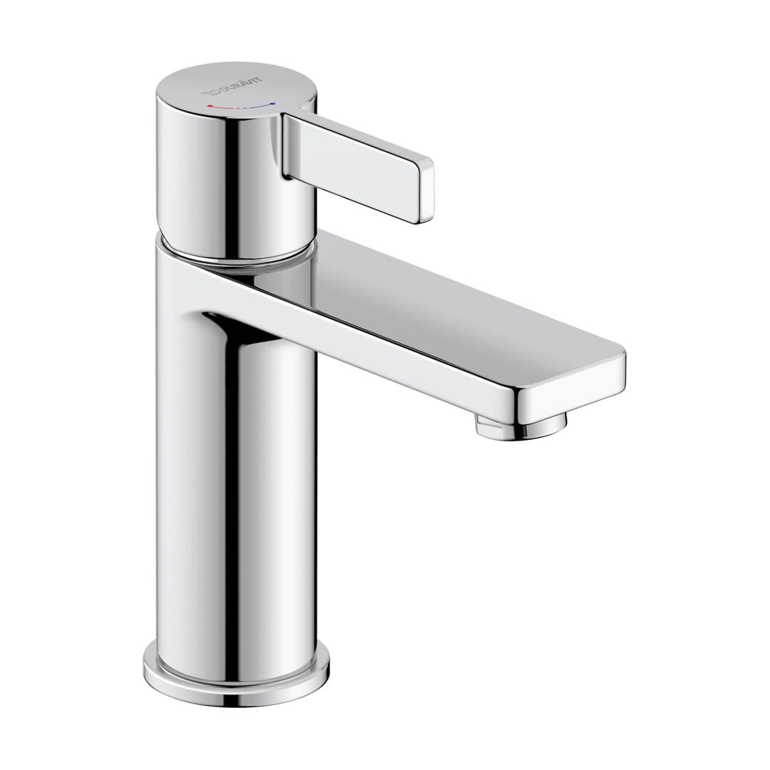 Duravit D-Neo – Μπαταρία Νιπτήρα – M, FreshStart, χωρίς βαλβίδα – Chrome High Gloss (DE1021002010)