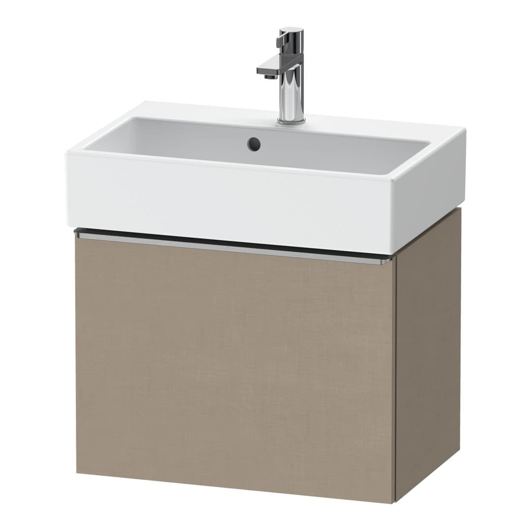 Duravit D-Neo – Έπιπλο Νιπτήρα – 584 mm, 1 συρτάρι, νιπτήρας κέντρο, Compact, Stainless steel Brushed – Linen Matt, Decor (DE4229070750000)