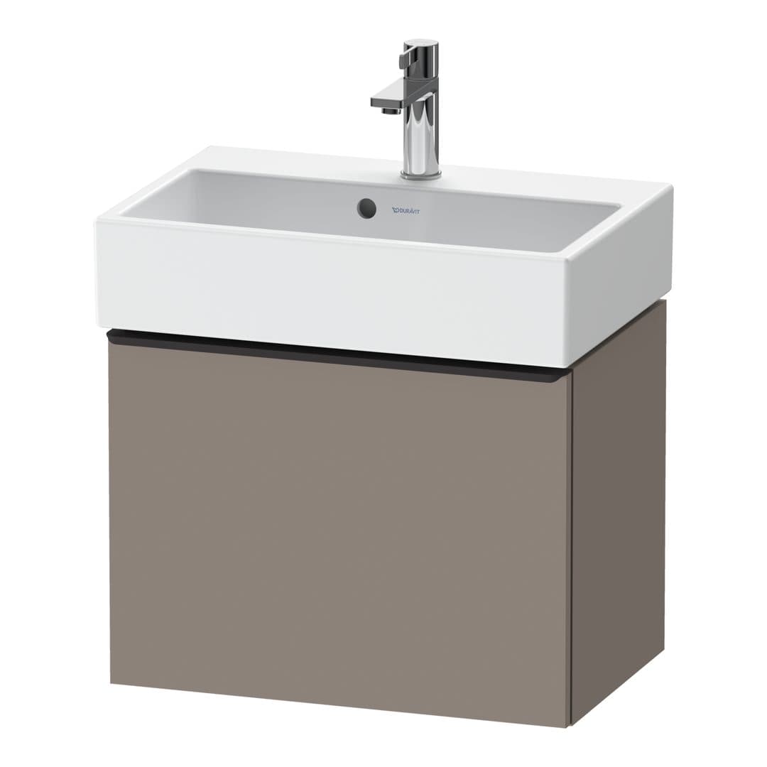 Duravit D-Neo – Έπιπλο Νιπτήρα – 584 mm, 1 συρτάρι, νιπτήρας κέντρο, Compact, Diamond black Matt – Basalte Matt, Decor (DE42290BD430000)
