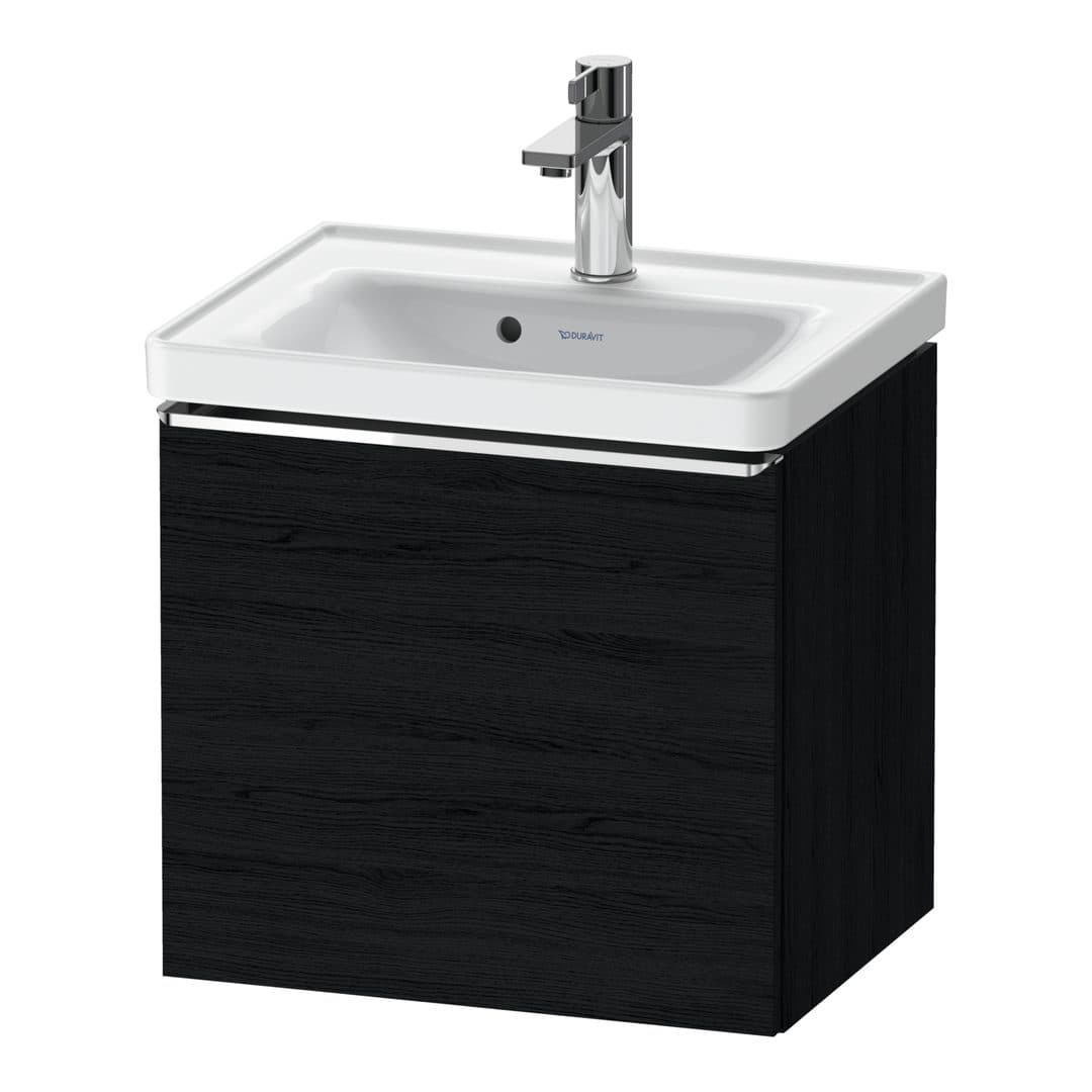 Duravit D-Neo – Έπιπλο Νιπτήρα – 484 mm, 1 συρτάρι, νιπτήρας κέντρο, 484 x 372 x 440 mm, Chrome High Gloss – Black oak Matt, Decor (DE4248010160000)