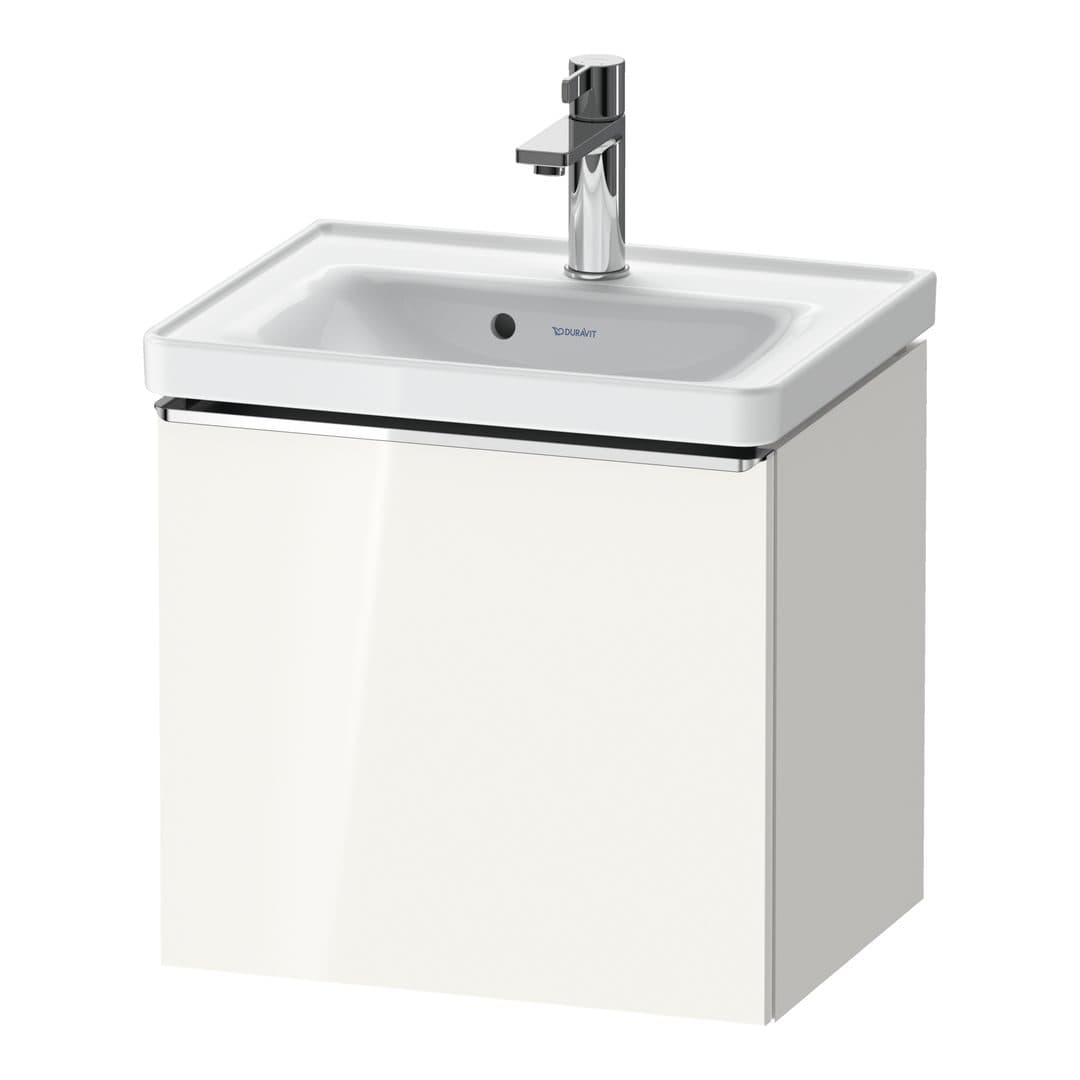 Duravit D-Neo – Έπιπλο Νιπτήρα – 484 mm, 1 συρτάρι, νιπτήρας κέντρο, 484 x 372 x 440 mm, Chrome High Gloss – White High Gloss, Decor (DE4248010220000)