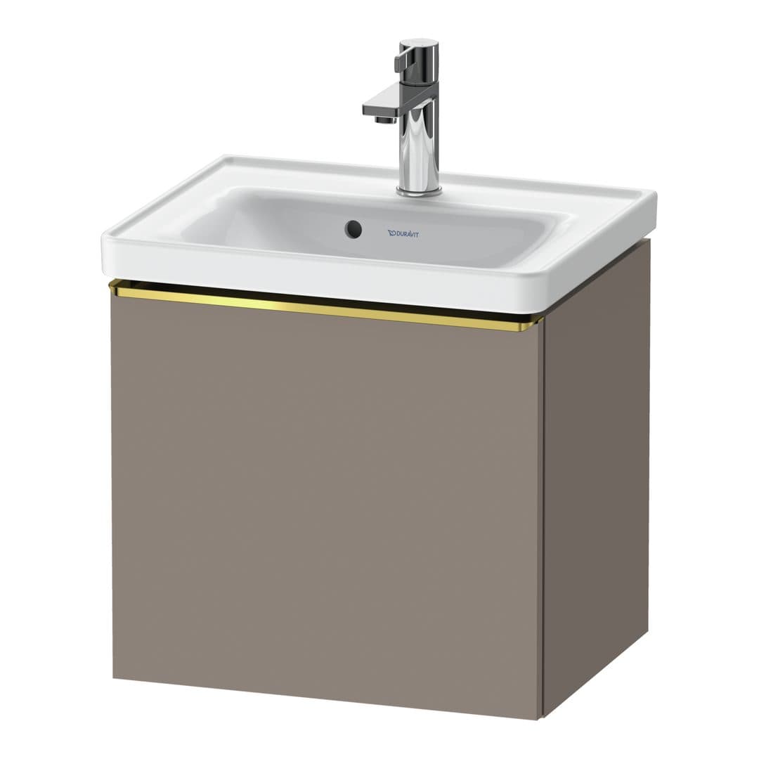 Duravit D-Neo – Έπιπλο Νιπτήρα – 484 mm, 1 συρτάρι, νιπτήρας κέντρο, 484 x 372 x 440 mm, Gold Polished – Basalte Matt, Decor (DE4248034430000)