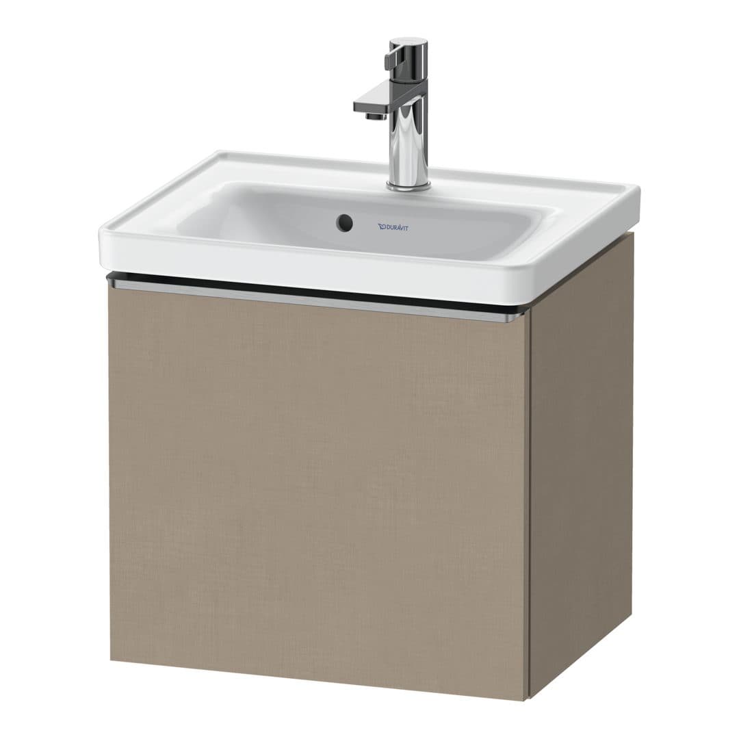 Duravit D-Neo – Έπιπλο Νιπτήρα – 484 mm, 1 συρτάρι, νιπτήρας κέντρο, 484 x 372 x 440 mm, Stainless steel Brushed – Linen Matt, Decor (DE4248070750000)