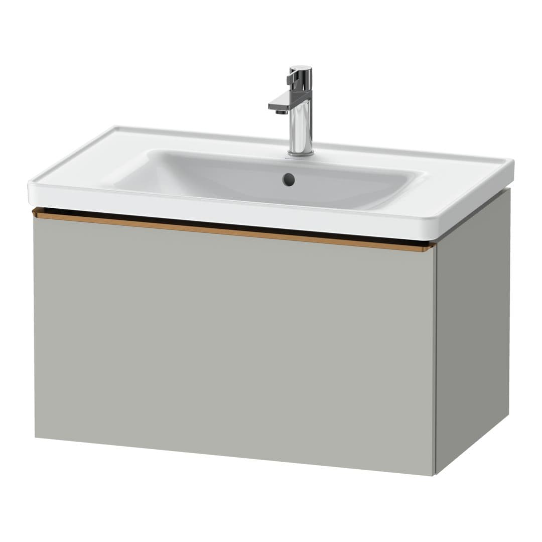 Duravit D-Neo – Έπιπλο Νιπτήρα – 784 mm, 1 συρτάρι, νιπτήρας κέντρο, 784 x 452 x 440 mm, Bronze Brushed – Concrete grey Matt, Decor (DE4255004070000)