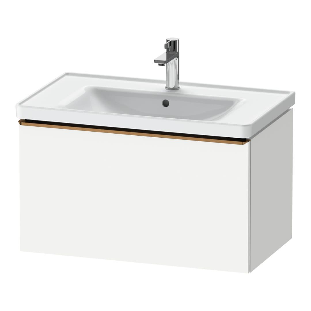 Duravit D-Neo – Έπιπλο Νιπτήρα – 784 mm, 1 συρτάρι, νιπτήρας κέντρο, 784 x 452 x 440 mm, Bronze Brushed – White Matt, Decor (DE4255004180000)