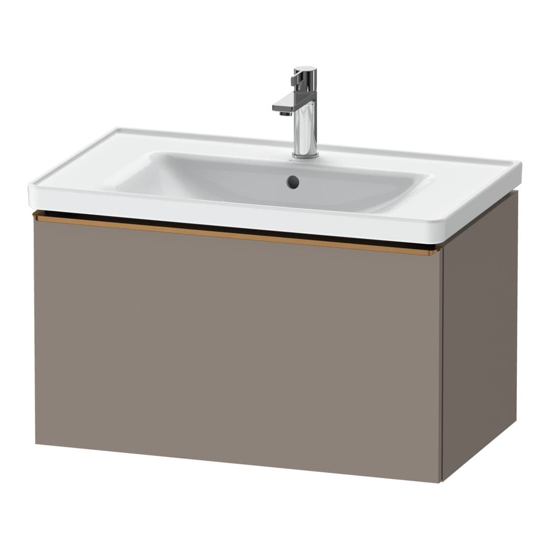 Duravit D-Neo – Έπιπλο Νιπτήρα – 784 mm, 1 συρτάρι, νιπτήρας κέντρο, 784 x 452 x 440 mm, Bronze Brushed – Basalte Matt, Decor (DE4255004430000)