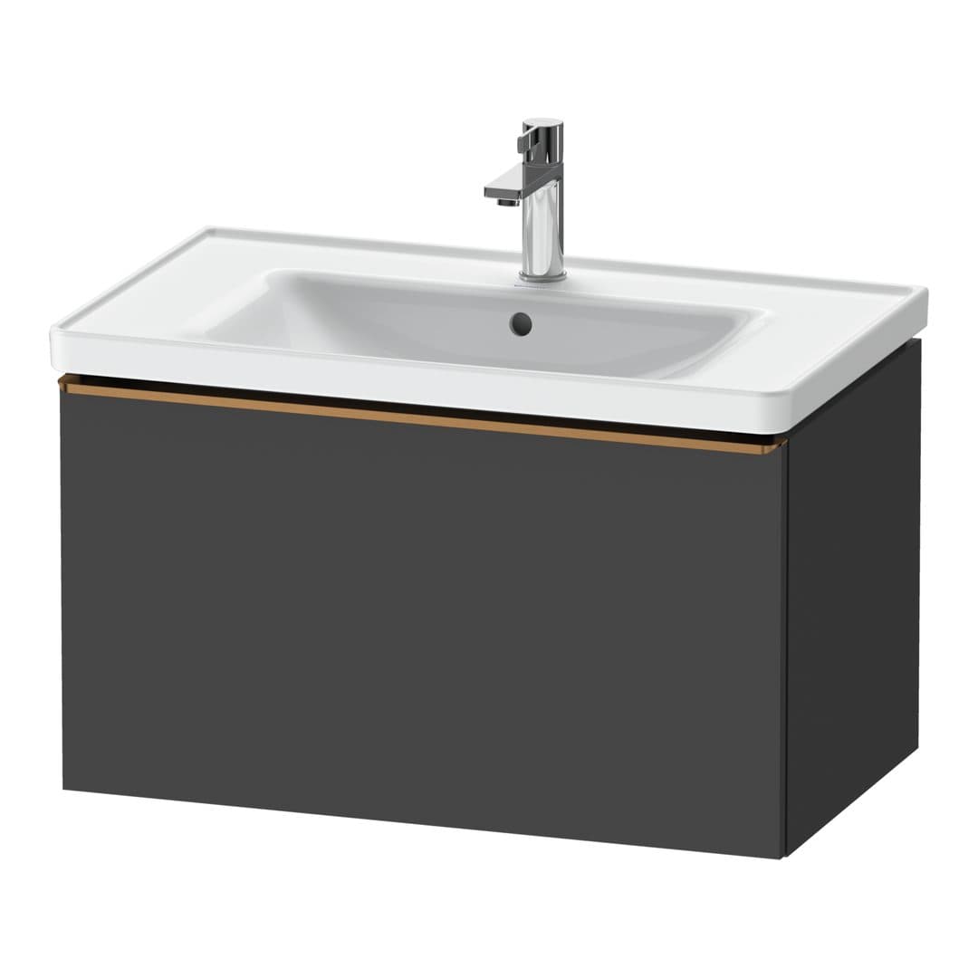 Duravit D-Neo – Έπιπλο Νιπτήρα – 784 mm, 1 συρτάρι, νιπτήρας κέντρο, 784 x 452 x 440 mm, Bronze Brushed – Graphite Matt, Decor (DE4255004490000)