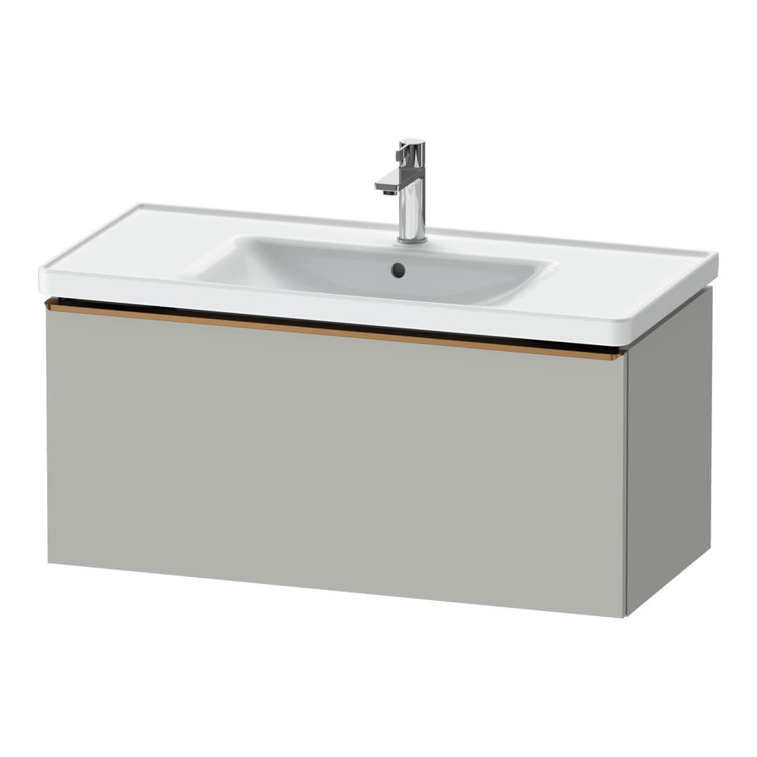 Duravit D-Neo – Έπιπλο Νιπτήρα – 984 mm, 1 συρτάρι, νιπτήρας κέντρο, 984 x 452 x 440 mm, Bronze Brushed – Concrete grey Matt, Decor (DE4256004070000)