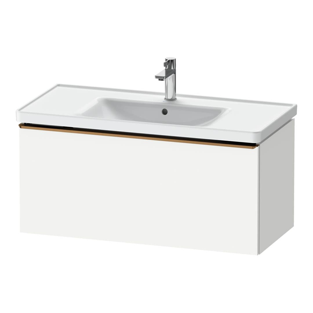 Duravit D-Neo – Έπιπλο Νιπτήρα – 984 mm, 1 συρτάρι, νιπτήρας κέντρο, 984 x 452 x 440 mm, Bronze Brushed – White Matt, Decor (DE4256004180000)
