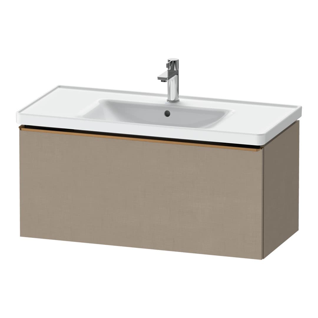 Duravit D-Neo – Έπιπλο Νιπτήρα – 984 mm, 1 συρτάρι, νιπτήρας κέντρο, 984 x 452 x 440 mm, Bronze Brushed – Linen Matt, Decor (DE4256004750000)