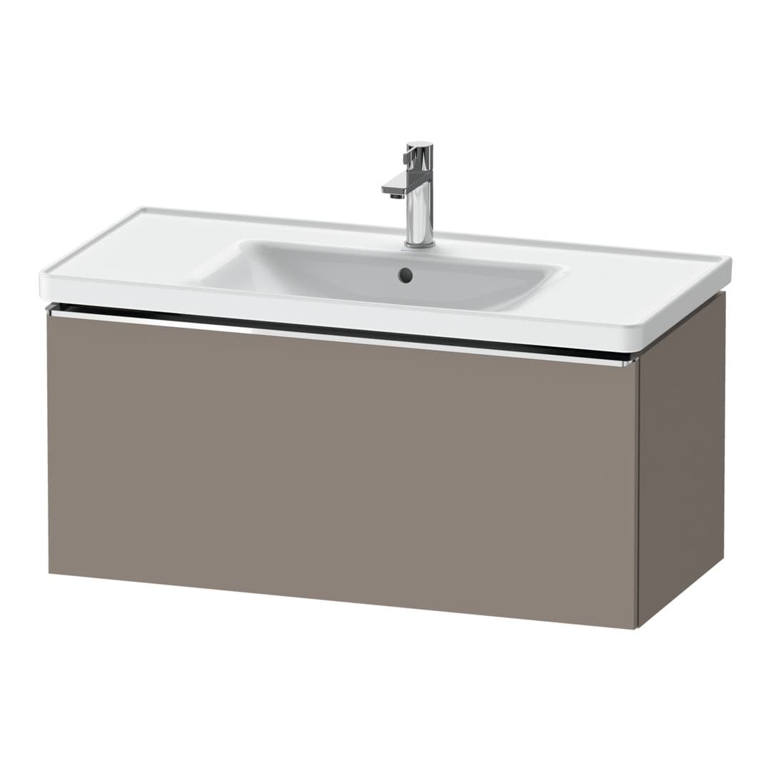 Duravit D-Neo – Έπιπλο Νιπτήρα – 984 mm, 1 συρτάρι, νιπτήρας κέντρο, 984 x 452 x 440 mm, Chrome High Gloss – Basalte Matt, Decor (DE4256010430000)